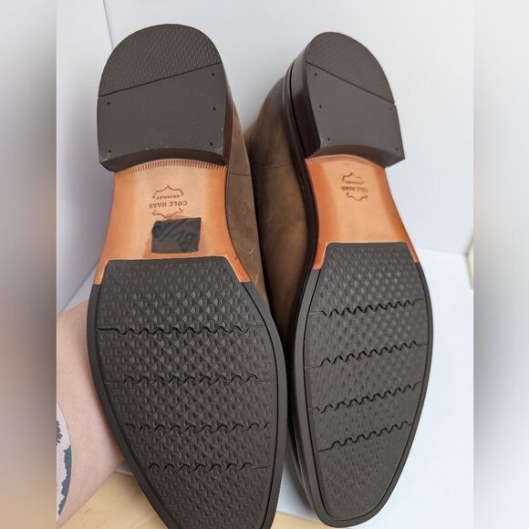 Cole Haan Wagner Apron Brown Leather Distressed Chukka Ankle Boots Mens 13 NWOB - Picture 7 of 8